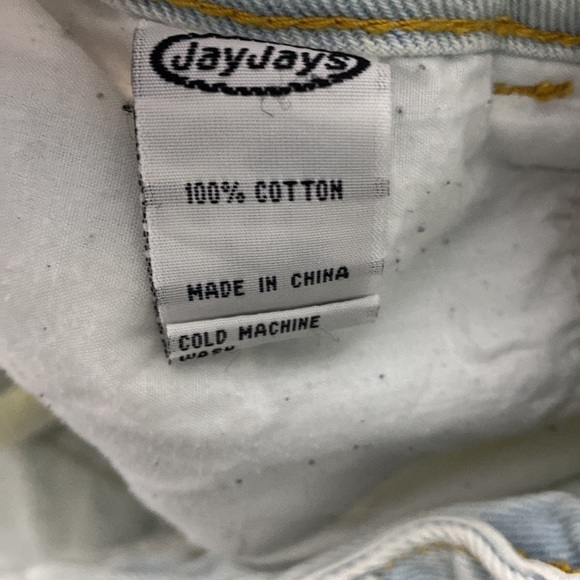 Distressed raw‎ tie dye denim shorts - Picture 4 of 5